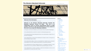 The Western Maryland Advocate | Because I
